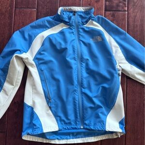 The North Face Blue and White Women's Jacket